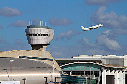波音737,起飞,迈阿密,国际机场,佛罗里达,美国