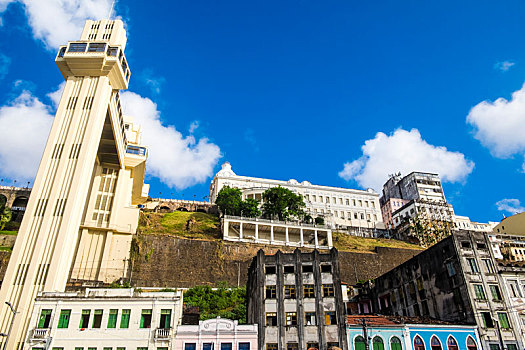 拉塞达观光电梯,电梯,一个,著名地标建筑,萨尔瓦多巴伊亚,巴西