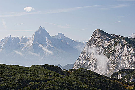 山峰,萨尔茨堡,奥地利