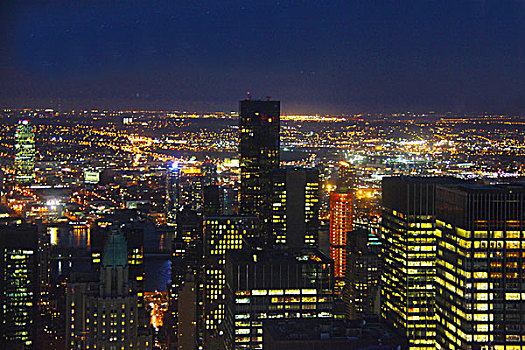 美丽诱人的纽约城市夜景