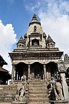 庙宇,杜巴广场,巴克塔普尔,尼泊尔