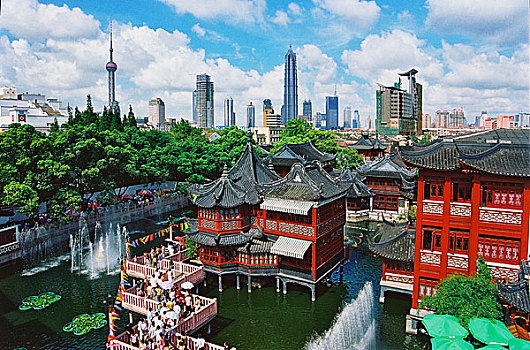 上海豫园九曲桥