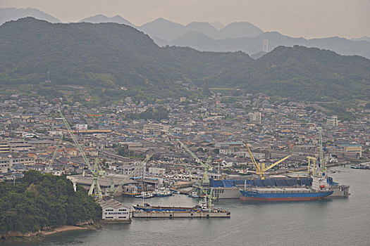 山,索道,广岛,日本