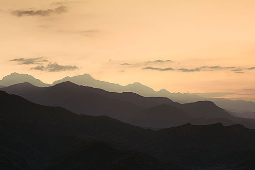 山,安纳普尔纳峰,山脉,早晨,亮光,风景,桑冉库特,喜马拉雅山,尼泊尔,亚洲