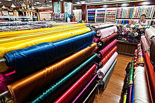 丝绸,市场,材质,店,北京,中国