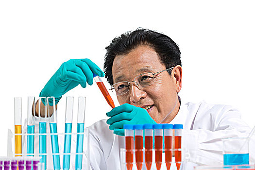 科學家在實驗室做科學實驗