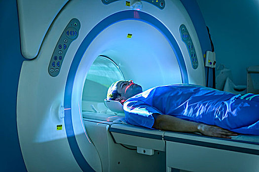 病人,进入,磁共振成像,核磁共振成像,扫描仪