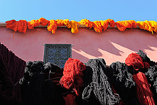 色彩,传统,露天市场,玛拉喀什,摩洛哥