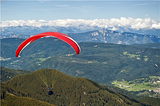 滑翔伞,飞跃,意大利阿尔卑斯山