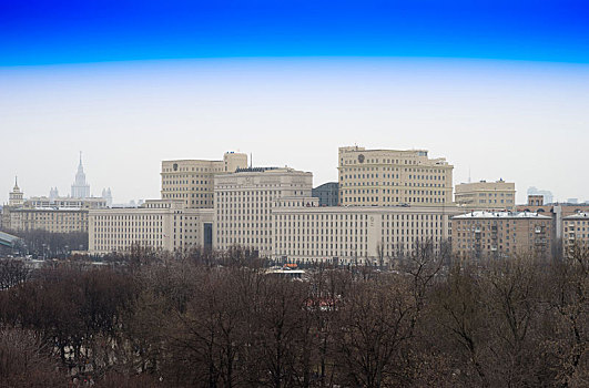 莫斯科,防护,俯视,背景