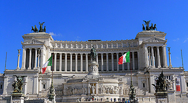 意大利罗马威尼斯广场维克多埃曼纽尔二世纪念堂