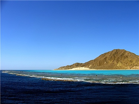 岛屿,泻湖,礁石