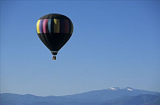 热气球,靠近,新墨西哥,美国,北美