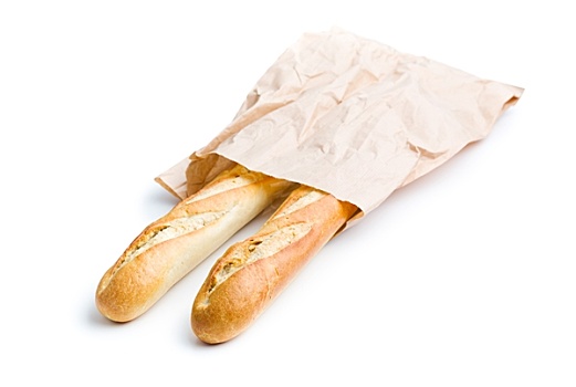 法国,法棍面包,纸袋