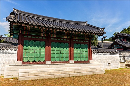传统,韩国,建筑