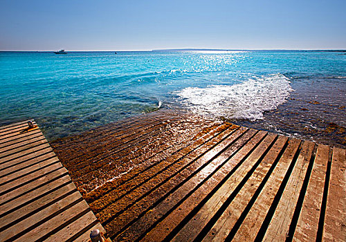 福门特拉岛,南海滩,青绿色,地中海,巴利阿里群岛