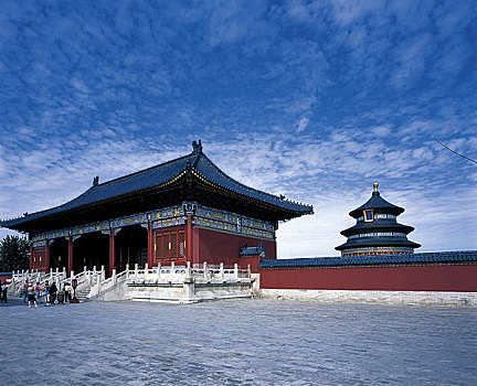 北京天坛公园内的古建筑