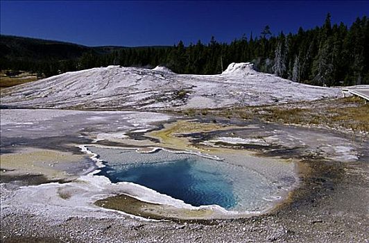 水池,上间歇泉盆地,黄石国家公园,怀俄明,美国