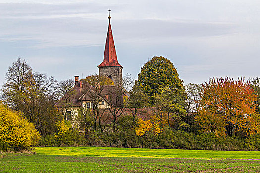 捷克共和国,利贝雷茨,乡村,教堂,靠近