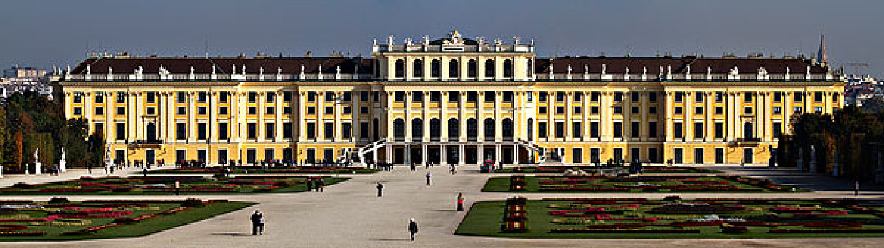 全景,美泉宫,维也纳,奥地利,欧洲