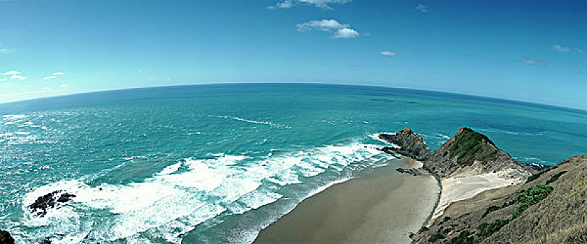 新西兰,海景,俯视图
