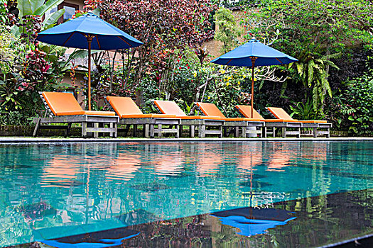 印度尼西亚,巴厘岛,反射,休闲,酒店,游泳池