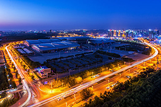 乌鲁木齐国际会展中心夜景