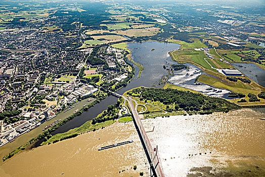 湾流,莱茵河,洪水,重建,下莱茵,北莱茵威斯特伐利亚,德国