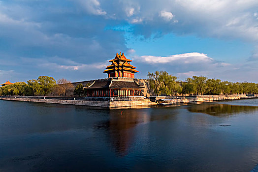 北京市故宫角楼建筑景观