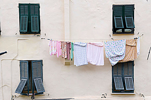 弄干,洗衣服,房子,建筑,历史,城镇,波尔图,因佩里亚,里维埃拉,利古里亚,意大利,欧洲