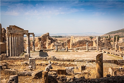 突尼斯,剩余,柱子,首都