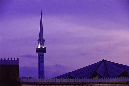 马来西亚,沙捞越,尖塔,清真寺