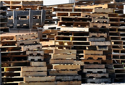 堆放,一堆,木头,货盘