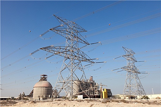 高压,电线,迪拜,阿联酋