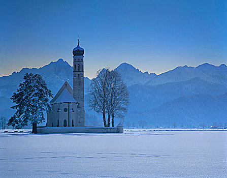 冬天,巴伐利亚,德国