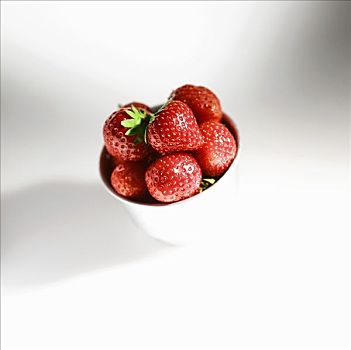 新鲜,草莓,小碗