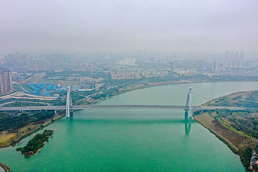 邕江全景图图片