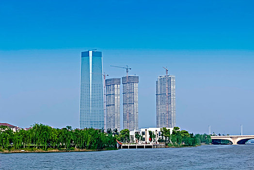 江苏省宜兴市东氿湖外滩建筑景观