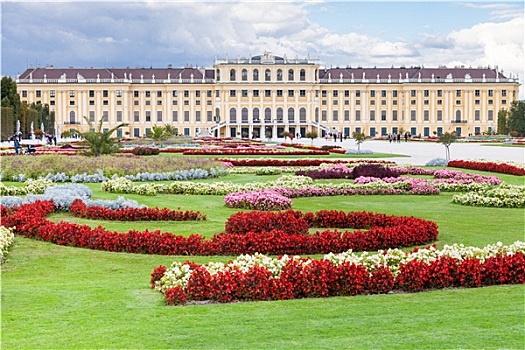 花园,城堡,美泉宫,维也纳