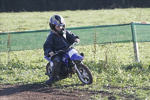 孩子,摩托车越野赛