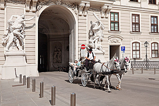 霍夫堡,雕塑,维也纳,奥地利