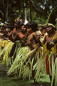 密克罗尼西亚,岛屿,男孩,表演,传统舞蹈