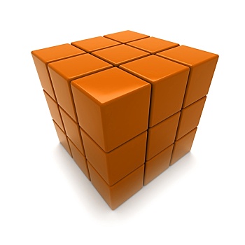 橙色,立方体,谜题