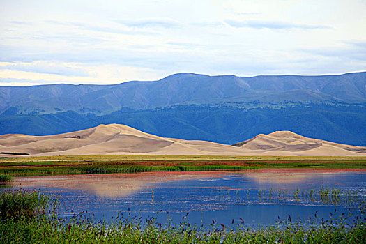 鸣沙山湿地风光