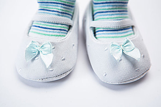 婴儿,脚,条纹,袜子,白色背景,背景