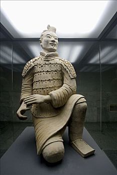兵马俑,陶瓦,勇士,西安,陕西,丝绸之路,中国,2006年