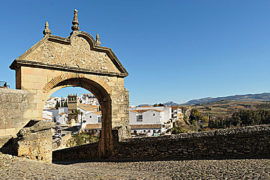 拱道,上方,古桥,隆达,马拉加,西班牙