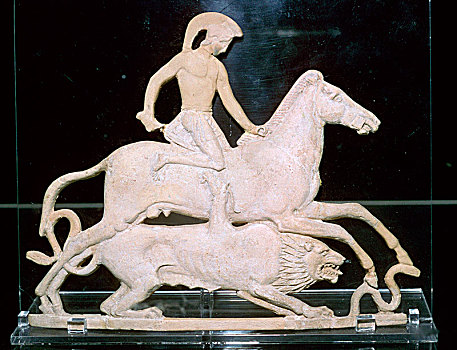 希腊人,赤陶,浮雕,公元前5世纪,艺术家,未知