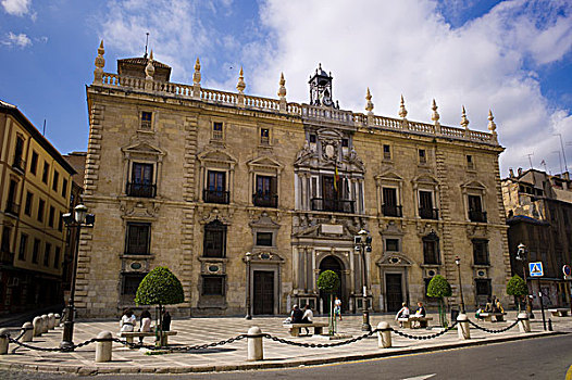 皇家,格拉纳达,最高法院,执法,政府建筑,安达卢西亚,西班牙,欧洲