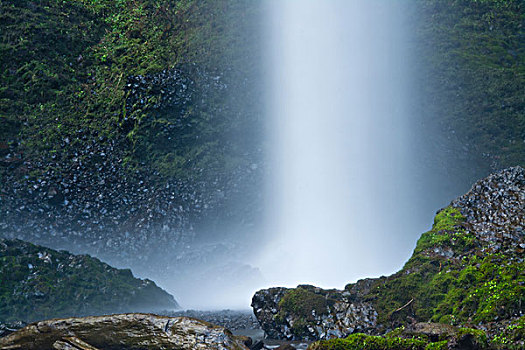 拉图来尔瀑布,哥伦比亚峡谷,俄勒冈,美国